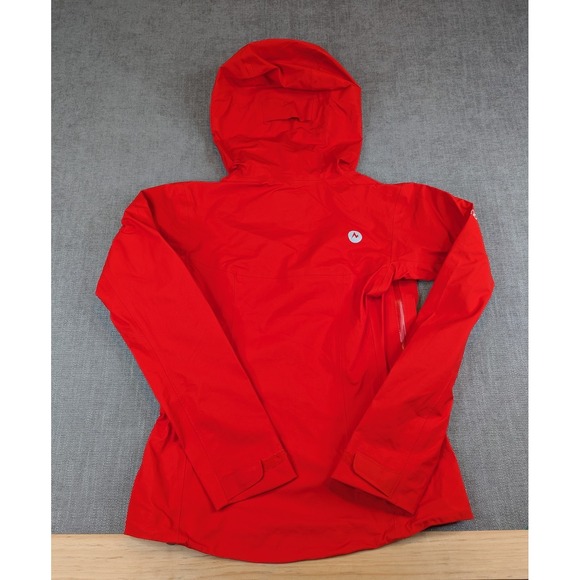 NWT Marmot Rain Jacket Womens XS Red Starfire Lightweight Zip Waterproof Hooded - Picture 3 of 9